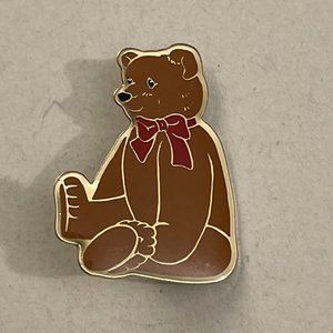 Vintage Brown Bear Collectible Lapel Pin PB6M